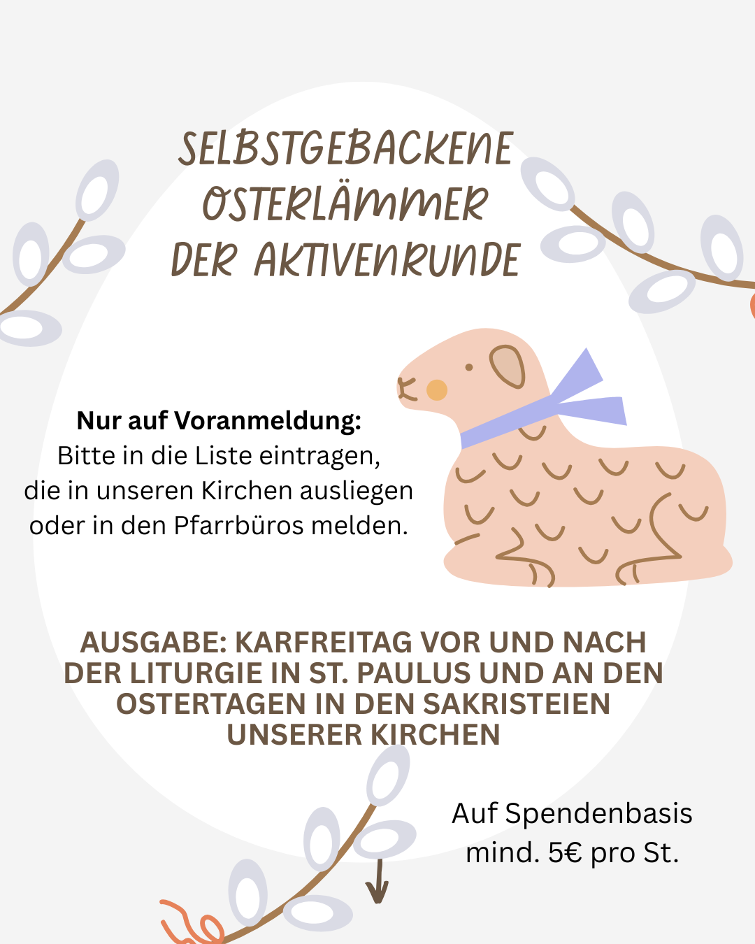 Selbstgebackene Osterlämmer